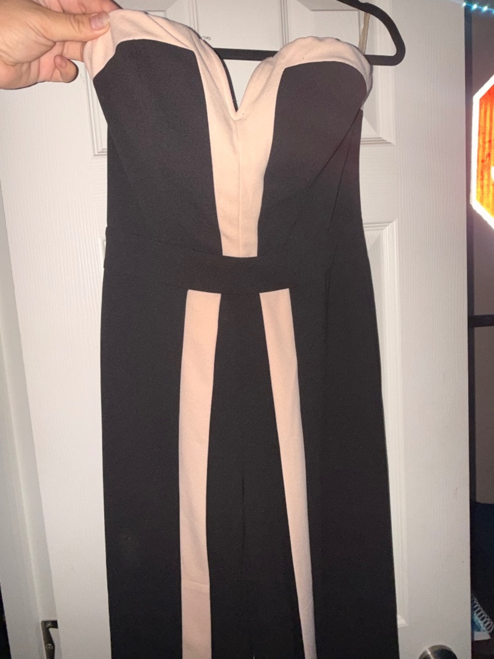 Black/Beige Jumpsuit